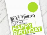 Funny Birthday Cards for Your Best Friend Lime Green Funny Best Friend Birthday Card Qty 1