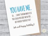 Funny Birthday Cards for Your Boyfriend Birthday Card Boyfriend Card Funny Birthday Card I Love