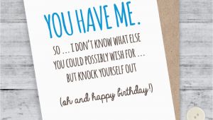 Funny Birthday Cards for Your Boyfriend Birthday Card Boyfriend Card Funny Birthday Card I Love