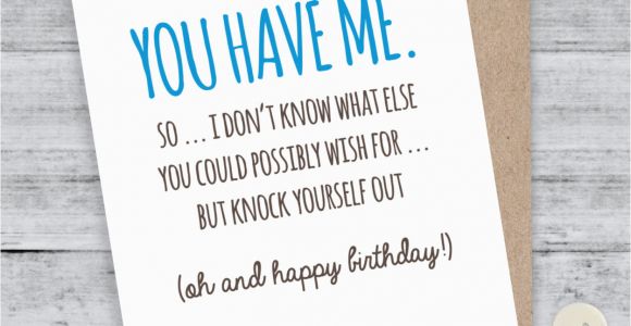 Funny Birthday Cards for Your Boyfriend Birthday Card Boyfriend Card Funny Birthday Card I Love