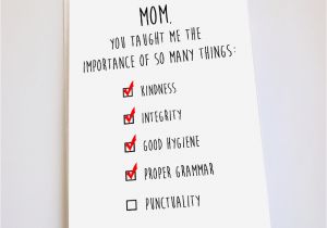 Funny Birthday Cards for Your Mom Belated Birthday Card Belated Mother 39 S Day Card Funny