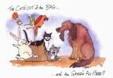 Funny Birthday Cards with Animals Funny Pets Card Animals Birthday Card Dog Cat Bunny Rabbit