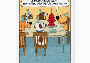 Funny Birthday Cards with Dogs Funny Fire Hydrant Cake for Dog Birthday Card Zazzle Com