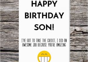 Funny Birthday Meme for son son Birthday Card Funny son Birthday Card Funny Happy