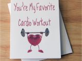 Funny Boyfriend Birthday Gifts Cardio Workout Boyfriend Gift Birthday Card Card for Him