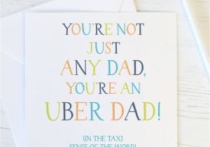 Funny Cards for Dads Birthday Uber Dad Funny Birthday Card for Dad by Wink Design