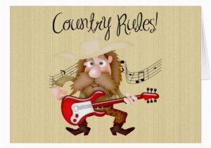 Funny Country Birthday Cards Funny Country Music Guitarist Greeting Card Zazzle
