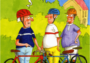 Funny Cycling Birthday Cards Funny Greeting Card Trouble Pedalling Wrinklies