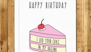 Funny Dirty Birthday Cards for Him Birthday Card Boyfriend Girlfriend Naughty Birthday