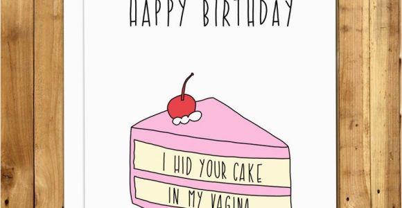 Funny Dirty Birthday Cards for Him Birthday Card Boyfriend Girlfriend Naughty Birthday