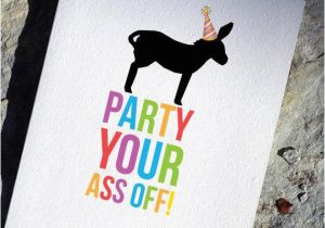 Funny Donkey Birthday Cards Funny Birthday Card Party Donkey