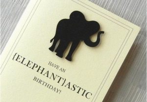 Funny Elephant Birthday Card Design Context Animal Greeting Cards