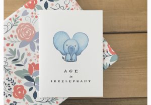 Funny Elephant Birthday Card Elephant Card Funny Birthday Card Birthday Card Cute