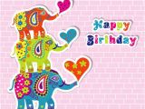 Funny Elephant Birthday Card Happy Birthday Wishes with Elephants