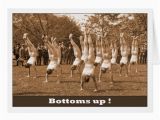 Funny Gay Birthday Cards Gay Birthday Bottoms Up Greeting Card Zazzle