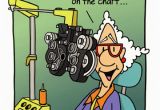 Funny Getting Old Birthday Cards Woman at Eye Doctor Funny Birthday Card by Oatmeal Studios