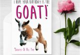 Funny Goat Birthday Cards Baby Goat Birthday Card Funny Birthday Card I Love Goats