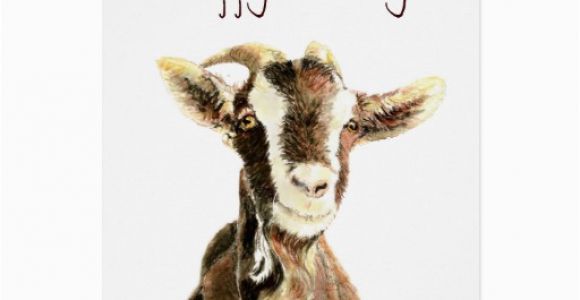 Funny Goat Birthday Cards Funny Birthday From the Old Goat who Loves You Card Zazzle