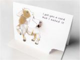Funny Goat Birthday Cards Funny Card Cute Goat Art Greeting Card Ripped Notecard