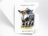 Funny Goat Birthday Cards Funny Card Cute Goat Art Hungry Baby Goats Thinking Of You