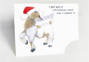 Funny Goat Birthday Cards Funny Christmas Card Goat Greeting Card Cute Notecard