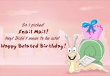 Funny Happy Belated Birthday Quotes Best Belated Birthday Image Quotes and Sayings Page 1