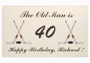 Funny Happy Birthday Banners Funny Hockey Fitness Sport Happy Birthday Banner Zazzle