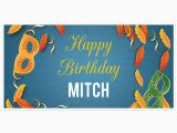 Funny Happy Birthday Banners Mardi Gras Birthday Banner Personalized Party Backdrop