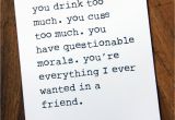 Funny Happy Birthday Cards for Best Friend Happy Birthday Card Best Friend Funny