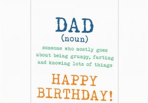 Funny Happy Birthday Cards for Dad Dad Definition Grumpy Farting Funny Birthday Card