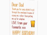 Funny Happy Birthday Cards for Dad Happy Birthday Dad Card Alcohol Instead Of Adoption