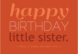 Funny Happy Birthday Little Sister Quotes Happy Birthday Little Sister Quotes Quotesgram