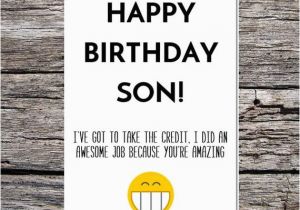 Funny Happy Birthday Quotes for My son son Birthday Card Funny son Birthday Card Funny Happy