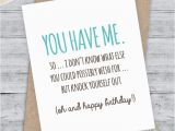 Funny Happy Birthday Quotes for Your Boyfriend Birthday Card Funny Boyfriend Card Funny Girlfriend