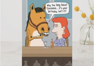 Funny Horse Birthday Cards Funny Horse Birthday Card Zazzle Com