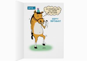 Funny Horse Birthday Cards Funny Horse Birthday Card Zazzle