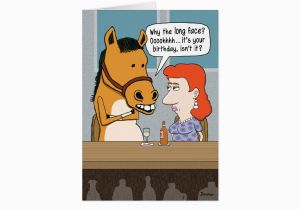 Funny Horse Birthday Cards Funny Horse Birthday Card Zazzle
