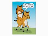 Funny Horse Birthday Cards Funny Horse Riding Horse Birthday Card Zazzle Com