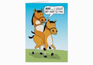 Funny Horse Birthday Cards Funny Horse Riding Horse Birthday Card Zazzle Com