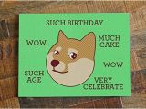 Funny Internet Birthday Cards Amazon Com Funny Birthday Card Doge Quot Such Birthday