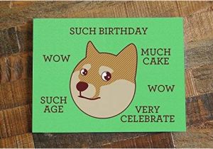 Funny Internet Birthday Cards Amazon Com Funny Birthday Card Doge Quot Such Birthday