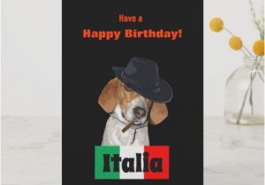 Funny Italian Birthday Cards Funny Italian Birthday Mobster Charley Dog Card Zazzle Com