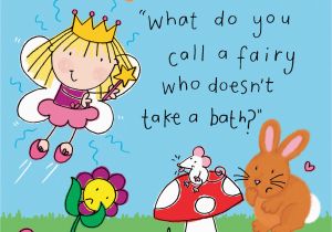 Funny Jokes for A Birthday Card Fairy Funny Joke Birthday Card for Kids Tw435