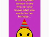 Funny Jokes for A Birthday Card Funny Sister Birthday Card Smiley Joke Cute Purple