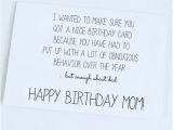 Funny Jokes to Put In A Birthday Card Mother Birthday Mom Birthday Funny Birthday Card Silly