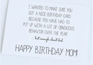 Funny Jokes to Put In A Birthday Card Mother Birthday Mom Birthday Funny Birthday Card Silly