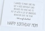 Funny Jokes to Put On A Birthday Card Funny Quotes to Say to Your Mom On Her Birthday Image