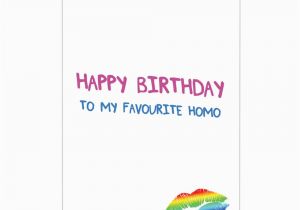 Funny Lesbian Birthday Cards Favourite Homo Limalima