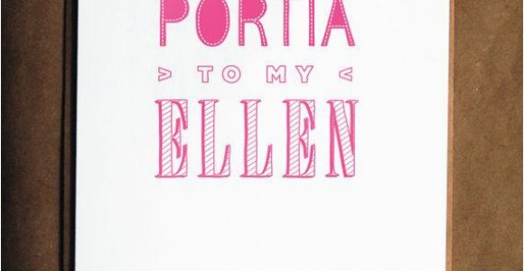 Funny Lesbian Birthday Cards Funny Lesbian Birthday Card Portia and Ellen