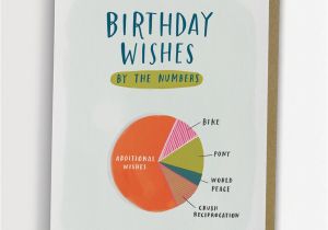 Funny Messages for A Birthday Card Birthday Wishes Pie Chart Card Funny Birthday Card No